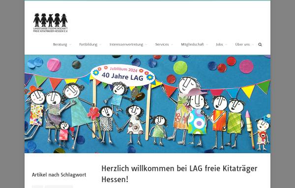 Vorschau von laghessen.de, LandesArbeitsGemeinschaft Freie Kinderarbeit Hessen e.V