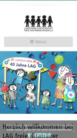 Vorschau der mobilen Webseite laghessen.de, LandesArbeitsGemeinschaft Freie Kinderarbeit Hessen e.V
