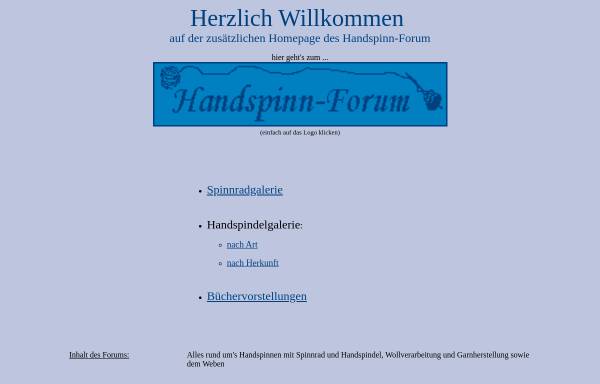 Vorschau von www.handspinn-forum.de, Handspinn-Forum