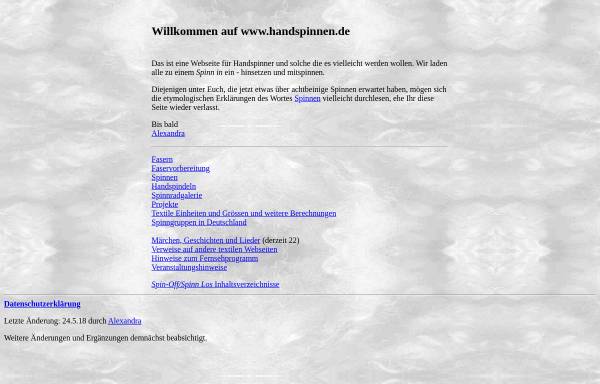 Vorschau von www.handspinnen.de, Handspinnen.de