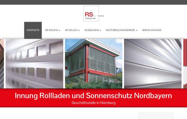 Vorschau von rollladeninnung.de, Rolladen- und Sonnenschutztechnik-Innung Nordbayern