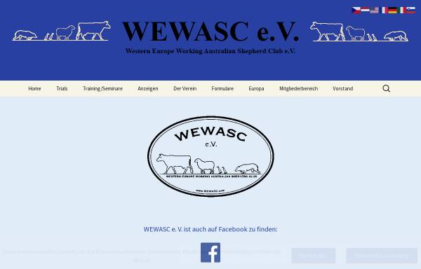 Vorschau von www.wewasc.com, WEWASC - Western Europe Working Australian Sherpherd Club