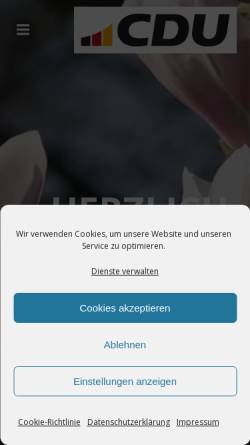 Vorschau der mobilen Webseite www.cdu-stadthemmingen.de, CDU Hemmingen