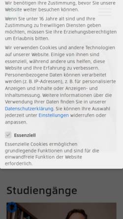 Vorschau der mobilen Webseite leibniz-fh.de, Leibniz-Fachhochschule Hannover