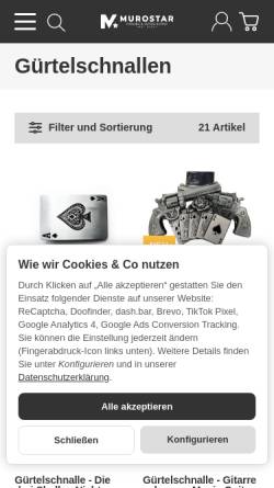 Vorschau der mobilen Webseite www.myschnalle.de, 3berg GbR