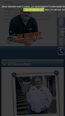 Vorschau der mobilen Webseite www.djbuddy.de, DJ Buddy