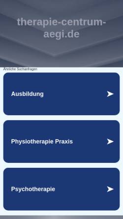 Vorschau der mobilen Webseite www.therapie-centrum-aegi.de, Therapie-Centrum-Aegi