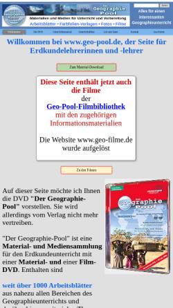 Vorschau der mobilen Webseite www.geo-pool.de, Der Geographie-Pool