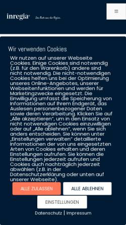 Vorschau der mobilen Webseite www.farben-trunkhan.de, Trunkhan - Farben und Tapeten