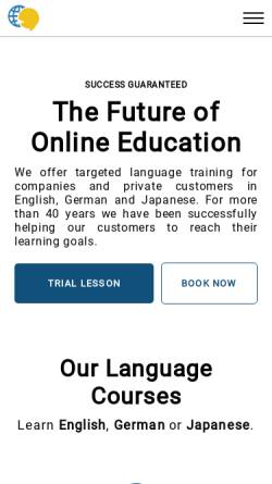 Vorschau der mobilen Webseite www.hofmann-language-services.de, Hofmann Language Services