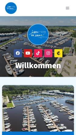 Vorschau der mobilen Webseite www.dedrait.de, De Drait Yachting