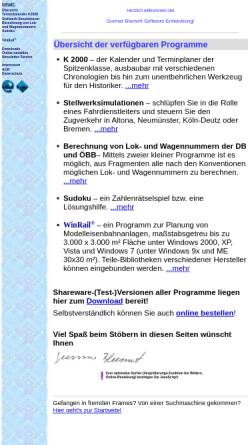 Vorschau der mobilen Webseite www.blumert.de, Gunnar Blumert Shareware