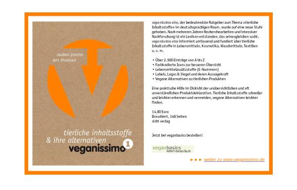 Vorschau von www.veganissimo.de, Veganissimo