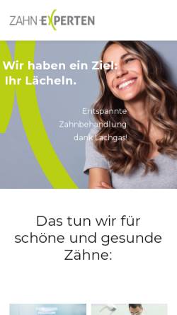 Vorschau der mobilen Webseite www.zahn-experten.ch, Zahnarztpraxis Oberle GmbH