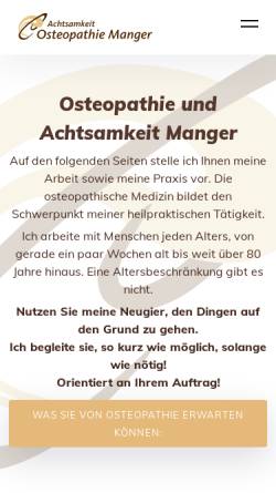 Vorschau der mobilen Webseite utamanger.de, Heilpraktikerin Uta Amanda Manger