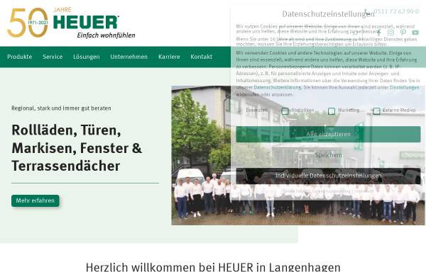 Vorschau von www.heuer-co.de, HEUER & Co. Hausausbau GmbH