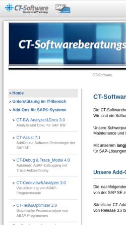 Vorschau der mobilen Webseite www.ct-software.de, CT-Softwareberatungs GmbH