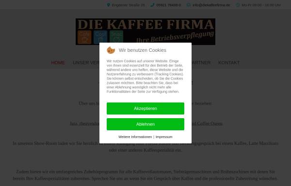 Vorschau von www.diekaffeefirma.de, Die Kaffee Firma - Inh. Detlef Froning