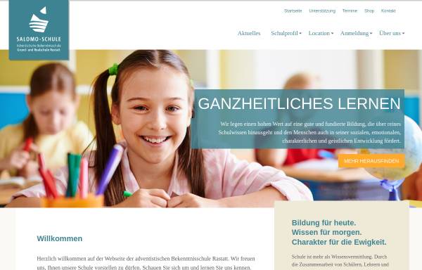 Vorschau von www.salomo-schule.de, Salomo-Schule Rastatt
