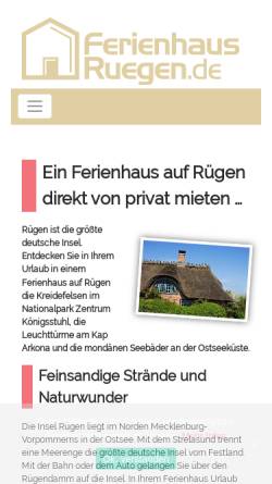 Vorschau der mobilen Webseite www.ruegenerleben.de, Onlinezeitung für Rügen