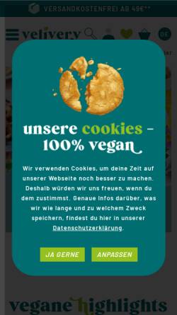 Vorschau der mobilen Webseite alles-vegetarisch.de, Alles-vegetarisch.de, Tobias Graf