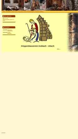 Vorschau der mobilen Webseite www.krippenfreunde.at, Krippenbauverein Koblach-Altach