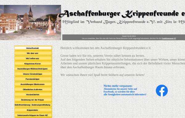 Vorschau von www.krippenfreunde-aschaffenburg.de, Aschaffenburger Krippenfreunde e.V.