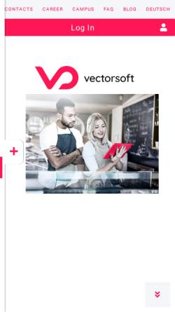 Vorschau der mobilen Webseite www.vectorsoft.de, Vectorsoft AG