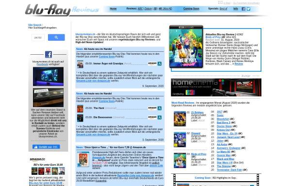 Vorschau von www.blurayreviews.ch, Blu-ray Reviews