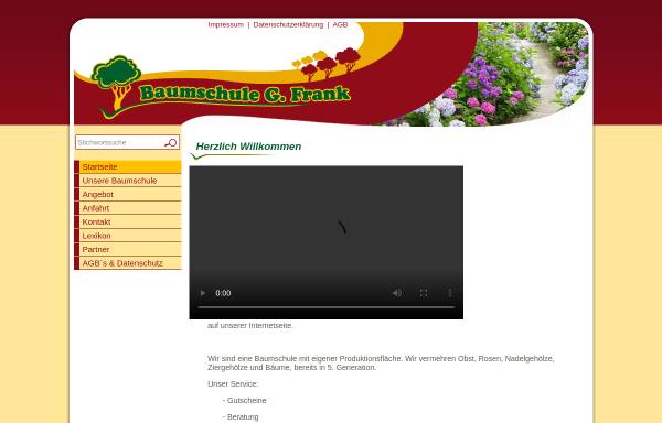 Vorschau von www.baumschule-georgfrank.de, Baumschule Georg Frank