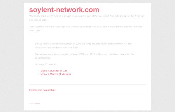 Vorschau von www.soylent-network.com, Soylent Network