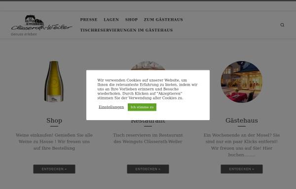 Vorschau von www.cluesserath-weiler.de, Weingut Clüsserath-Weiler