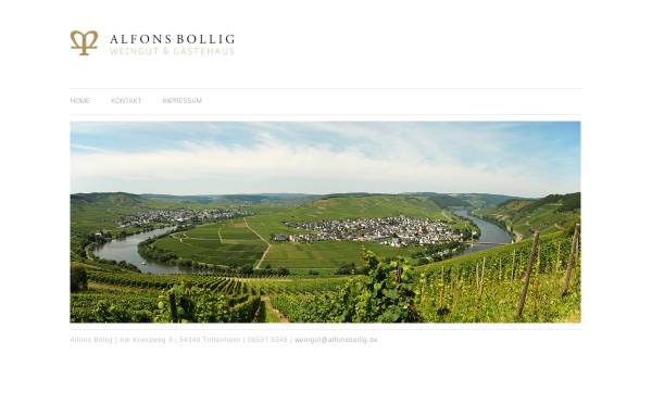 Vorschau von www.alfonsbollig.de, Weingut und Gästehaus Alfons Bollig