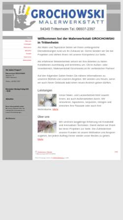 Vorschau der mobilen Webseite www.b-grochowski.de, Malerwerkstatt Grochowski