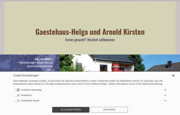 Vorschau von www.gaestehaus-arnold-kirsten.de, Gästehaus Arnold Kirsten