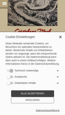 Vorschau der mobilen Webseite www.hotel-cafemack.de, Hotel-Cafe und Landhaus Mack