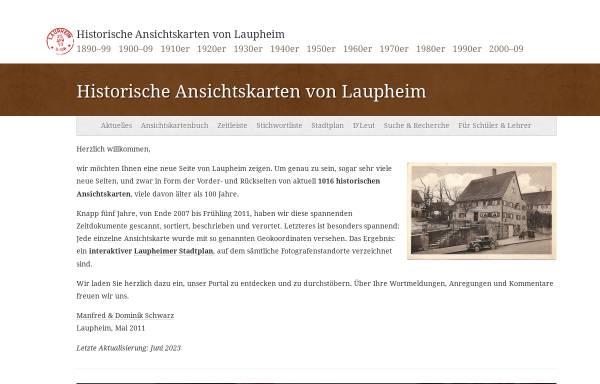 Vorschau von www.laupheimer-ansichtskarten.de, Historische Ansichtskarten aus Laupheim