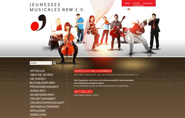 Vorschau von www.jm-nrw.de, Jeunesses Musicales NRW e.V.