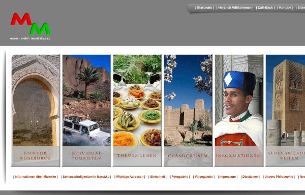 Vorschau von www.maroc-mobil-mondial.eu, Willkommen in Marokko