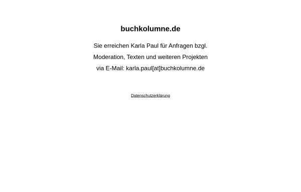 Vorschau von www.buchkolumne.de, Buchkolumne