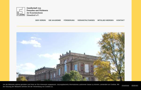 Vorschau von www.foerderverein-kunstakademie.de, Gesellschaft von Freunden und Förderern der Kunstakademie Düsseldorf e.V.