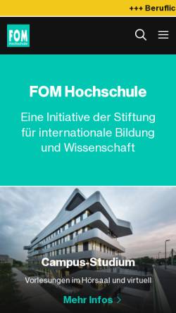 Vorschau der mobilen Webseite www.fom-dips.de, DIPS Deutsches Institut für Portfolio-Strategien gGmbH