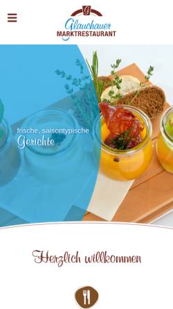 Vorschau der mobilen Webseite www.glauchauer-marktrestaurant.de, Glauchauer Marktrestaurant