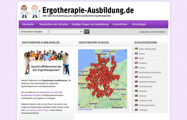 Vorschau von www.ergotherapie-ausbildung.de, Ergotherapie-Ausbildung.de