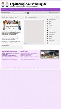 Vorschau der mobilen Webseite www.ergotherapie-ausbildung.de, Ergotherapie-Ausbildung.de