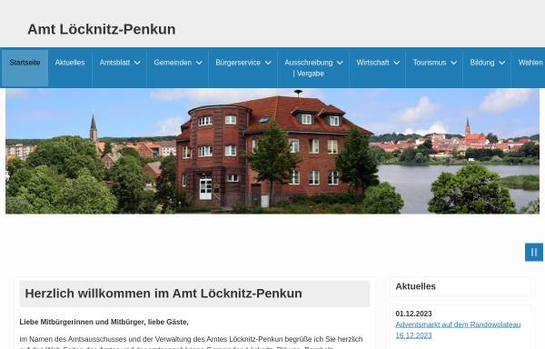 Vorschau von www.loecknitz-online.de, Amt Löcknitz-Penkun