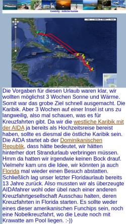Vorschau der mobilen Webseite www.arizonas-world.de, Karibikkreuzfahrt – Kleine Antillen [Volker]