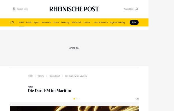 Vorschau von www.rp-online.de, Die Dart-EM im Maritim