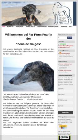 Vorschau der mobilen Webseite www.zona-de-galgos.de, Far from Fear e.V.