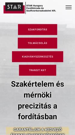 Vorschau der mobilen Webseite star-hungary.hu, Star Hungary Kft.